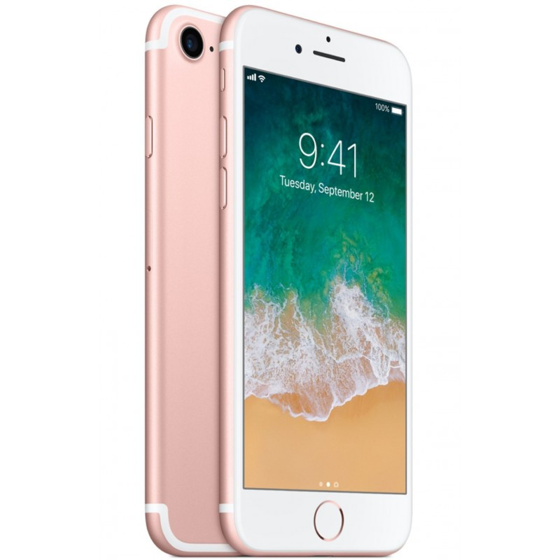 Apple iPhone 7 128GB Rose Gold, class A-, used, warranty 12 months, VAT cannot be deducted