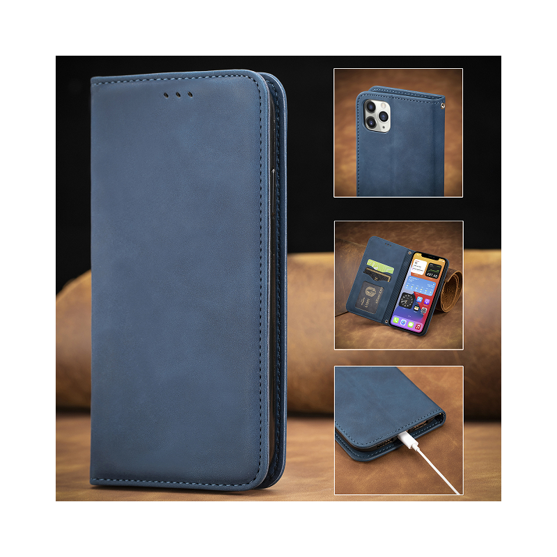 IssAcc leather case book for Apple iPhone X dark blue, PN: 887845181