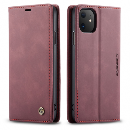 IssAcc leather case book for Apple iPhone X burgundy, PN: 8878452112180