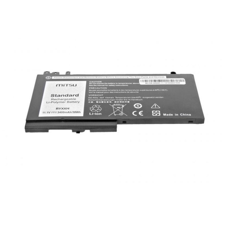 Dell Latitude E5550, E5450 baterie Mitsu 3400mAh 38 Wh, 3 články Li-polymer 11.1V (10.8V) 