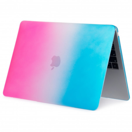 Plastový kryt pro MacBook Air A1466 Růžovo-Modrý