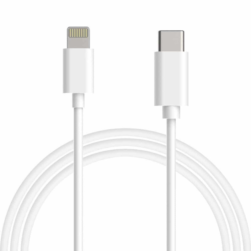 IssAcc Kabel Lightning na USB-C pro Apple iPhone, 1m, bílý, PN: 29072021c1