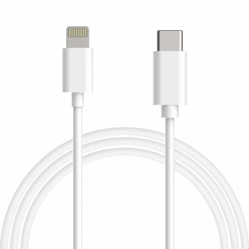 IssAcc Cable Lightning to USB-C for Apple iPhone, 1m, white, PN: 29072021c1