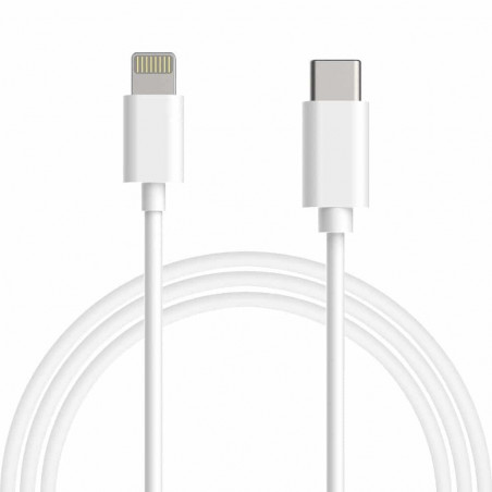 IssAcc Kabel Lightning na USB-C pro Apple iPhone, 1m, bílý, PN: 29072021c1