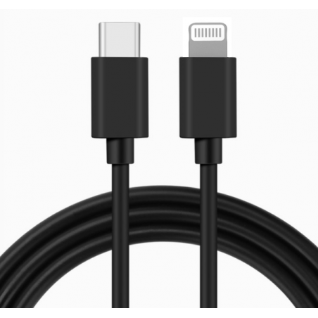 IssAcc Cable Lightning to USB-C 1m, black, PN: 29072021c2