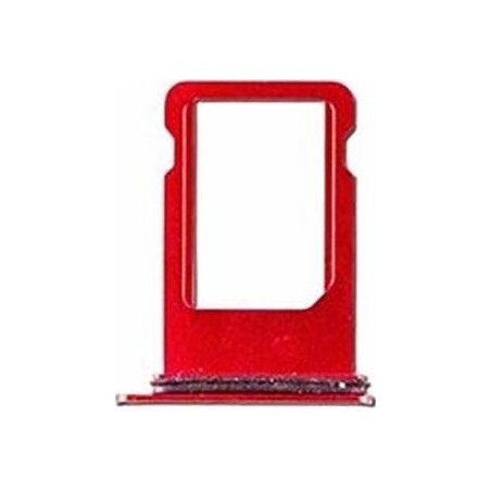 iPhone 8 / SE 2020 sim šuplík, slot, rámeček, červený  - simcard tray Red