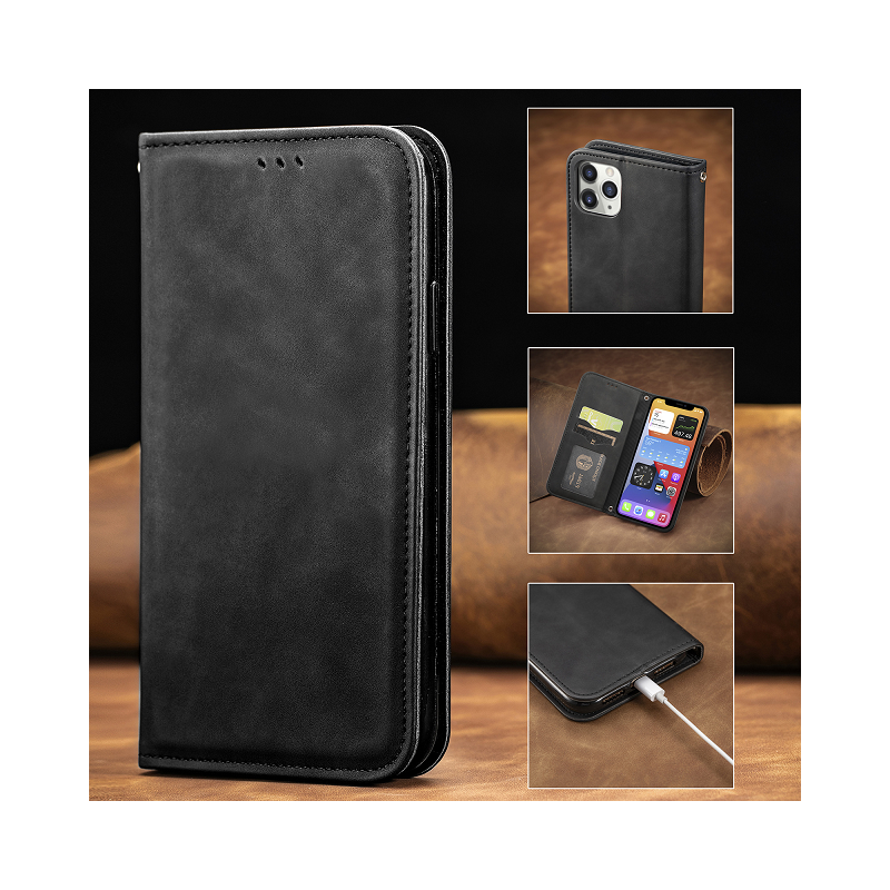 IssAcc leather case book for Apple iPhone X black, PN: 8878453812