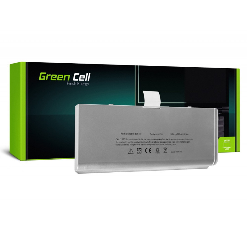 Green Cell Battery for Apple Macbook 13 A1278 Aluminum Unibody (Late 2008) / 11.1V 4200mAh