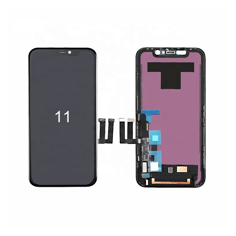 Apple iPhone 11 LCD screen and touch. area, black, quality AAA +