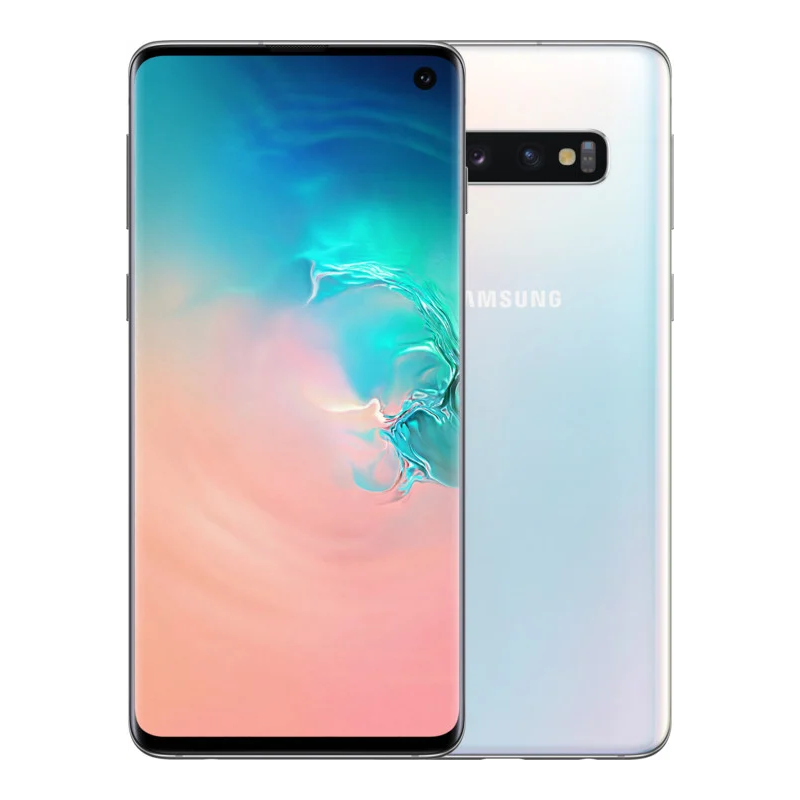 Samsung Galaxy S10 128GB, white, class B, used, VAT not deductible