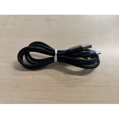MicroUSB cable 1m braided black