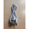 MicroUSB cable 1m braided white