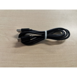 USB-C cable 1m braided black