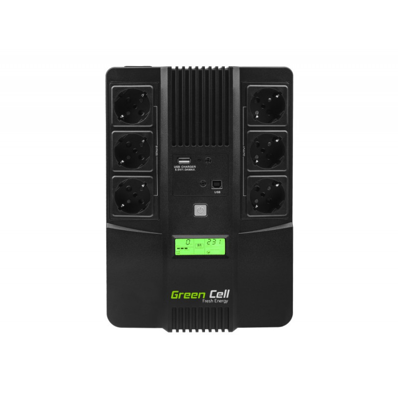 Záložní zdroj Green Cell ® UPS AiO 800VA LCD 