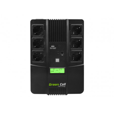 Záložní zdroj Green Cell ® UPS AiO 800VA LCD 