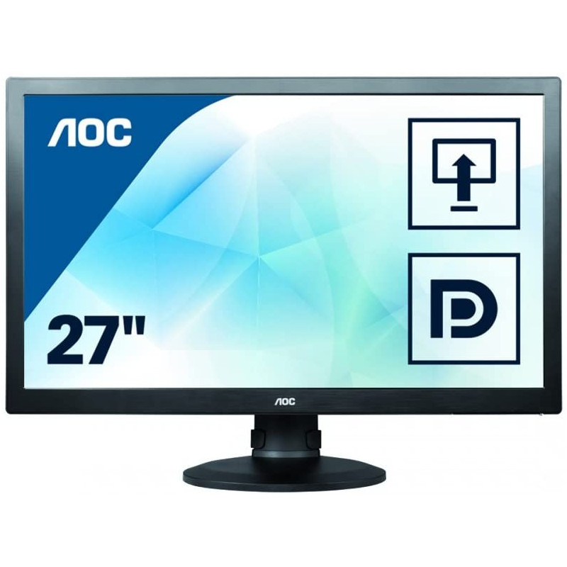 LCD AOC E2770Pqu - 27 ", 1920 * 1080, 16: 9, refurbished, warranty 12 months.