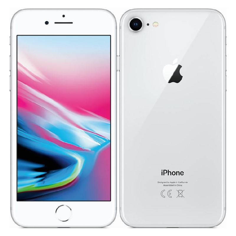 Apple iPhone 8 64GB Silver, třída A, použitý, záruka 12 měsíců, DPH nelze odečíst