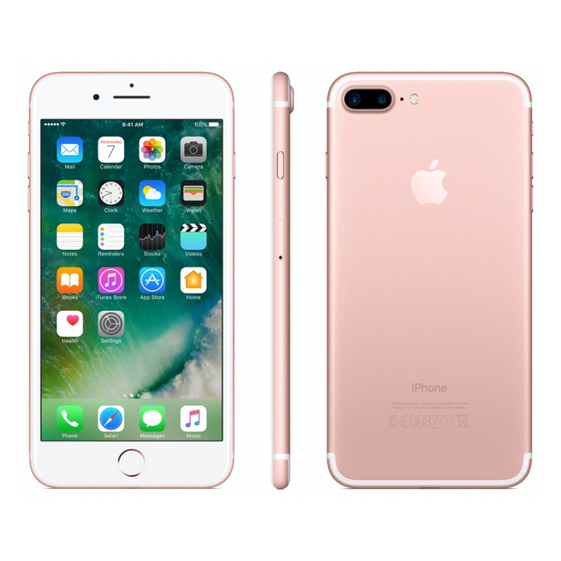 Apple iPhone 7 Plus 32GB Rose Gold, class A-, used, warranty 12 months, VAT not deductible