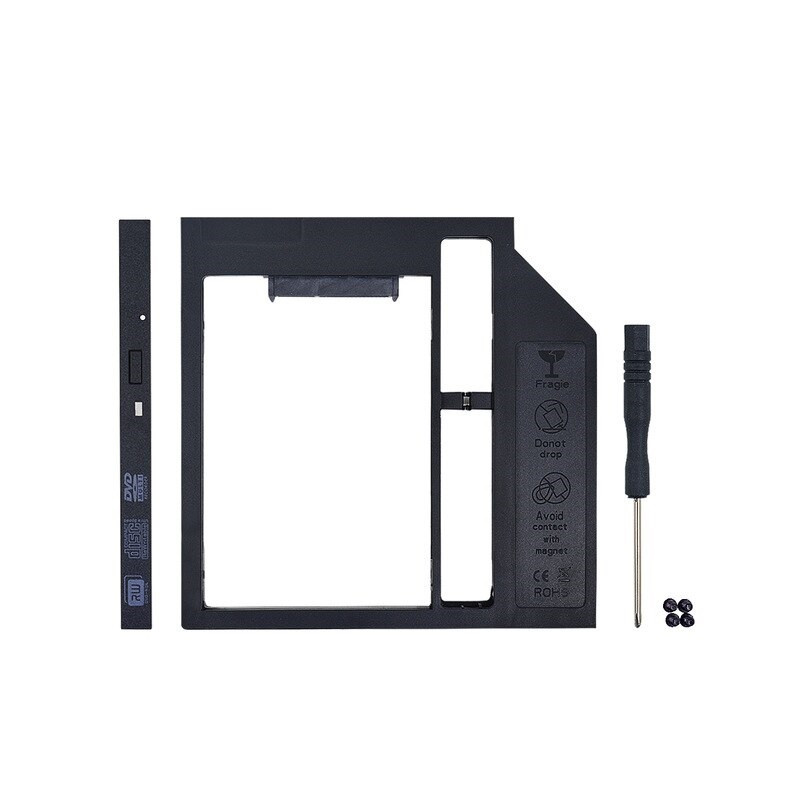 HDD frame for 2.5 "HDD / SSD in the slot for 9mm DVD drive