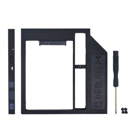 HDD frame for 2.5 "HDD / SSD in the slot for 9mm DVD drive