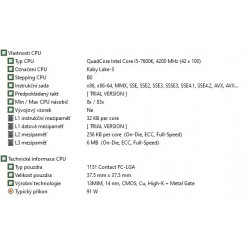 Gaming PC Core i5 7600K, 16GB, 256GB M.2 + 2TB HDD, RX 580 4GB, Win 10, refurbished, 12 months warranty, VAT cannot be deducted
