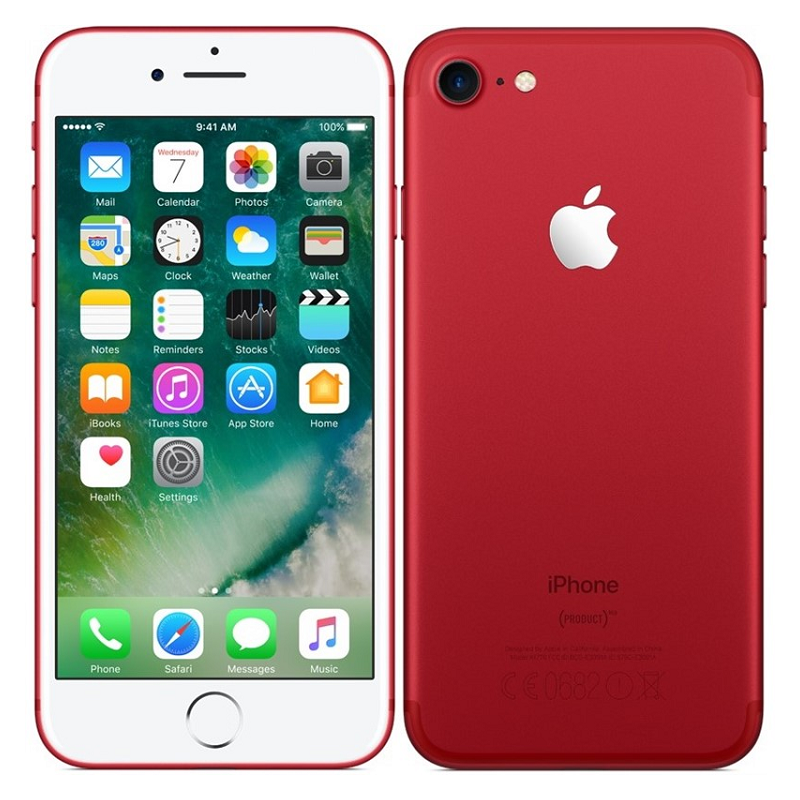 Apple iPhone 7 128GB Red, class A, used, warranty 12 months, VAT cannot be deducted