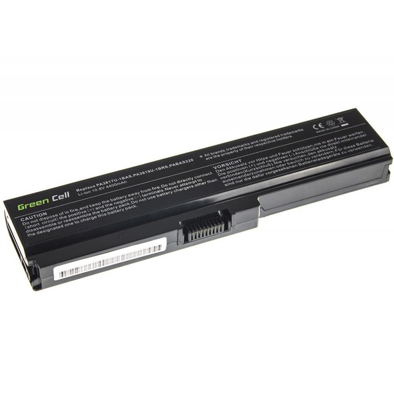 Green Cell Battery for Toshiba Satellite C650 C650D C660D L650D L655 L750 / 11,1V 4400mAh