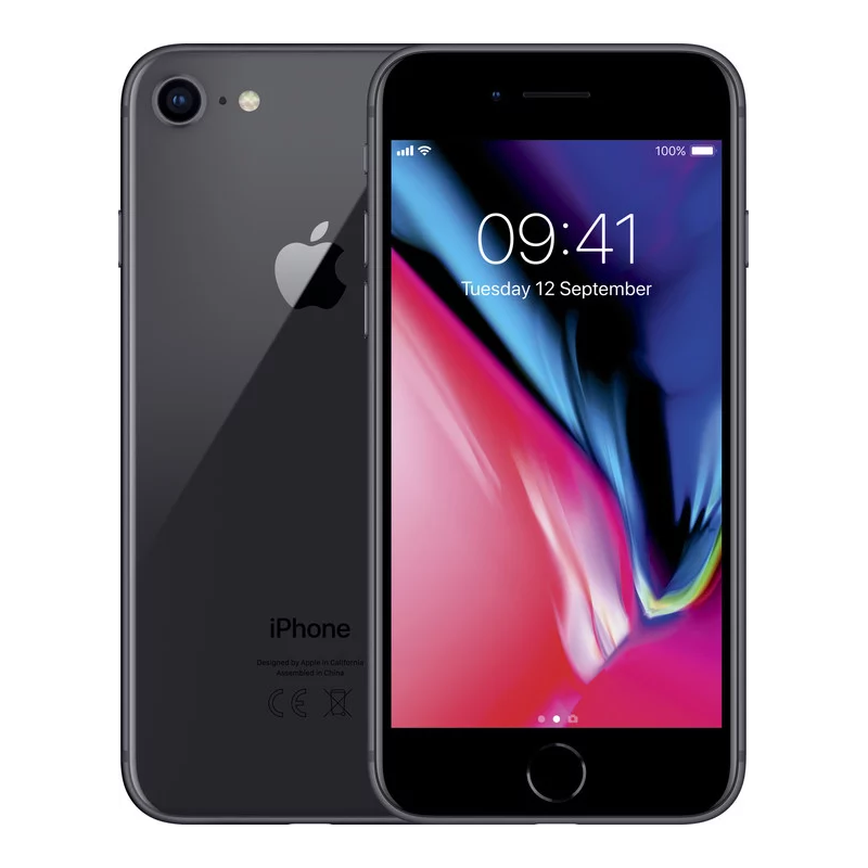 Apple iPhone 8 64GB Black, class A-, used, warranty 12 months, VAT cannot be deducted