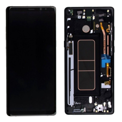 Samsung Note 8 orig. OLED LCD +  sklo černý s předním rámečkem