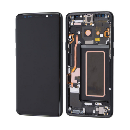 Samsung S9 orig. OLED LCD +  sklo černý s předním rámečkem,