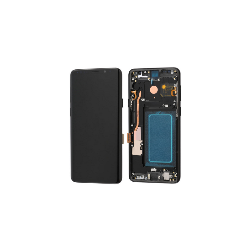 Samsung S9+ orig. OLED LCD +  sklo černý s předním rámečkem, plus