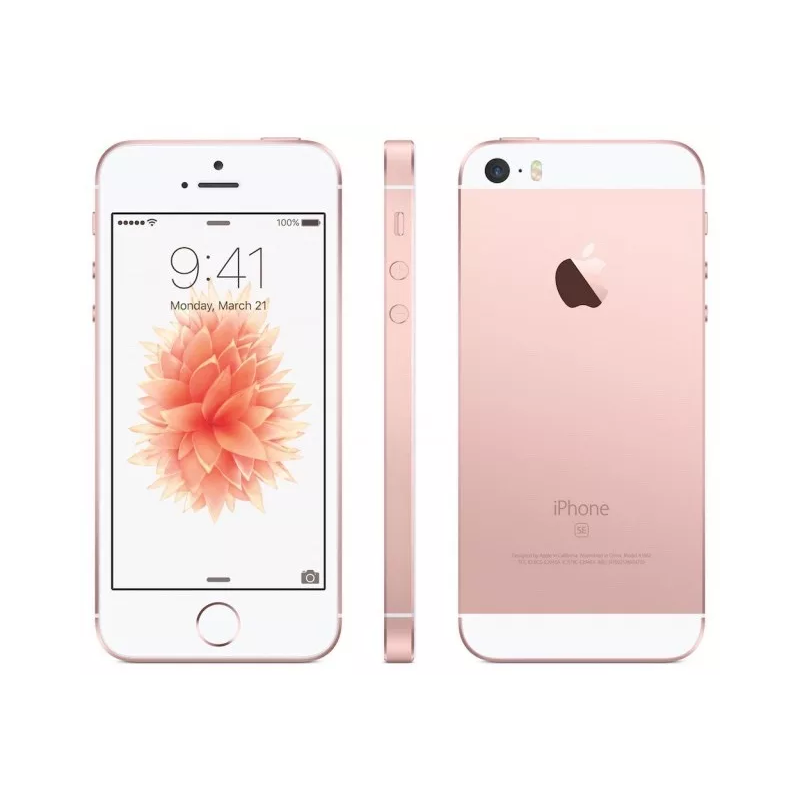 Apple iPhone SE 64GB Rose Gold, class A-, used, warranty 12 months, VAT cannot be deducted