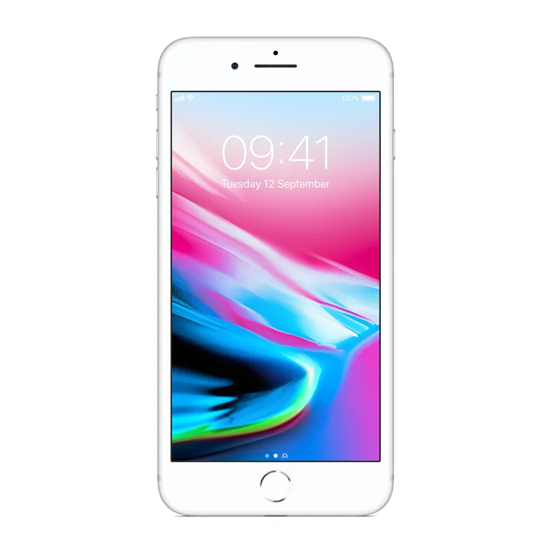 Apple iPhone 8 Plus 64GB Silver, class A-, used, warranty 12 months, VAT cannot be deducted