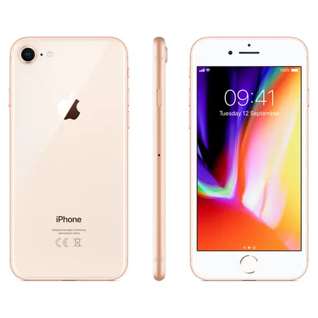 Apple iPhone 8 64GB Gold, class A-, used, warranty 12 months, VAT cannot be deducted